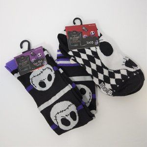 Lot Nightmare Before Xmas Socks Ankle Knee High